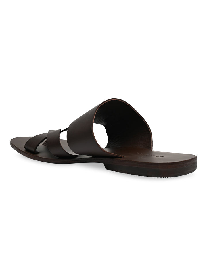 Regal Brown Men Casual Leather Sandals