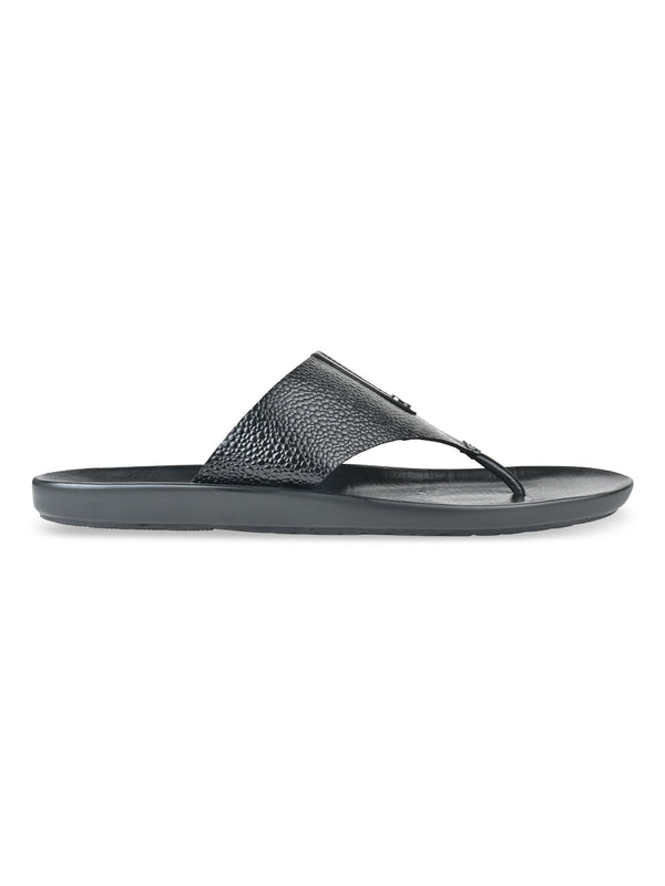 Regal Black Men Leather Sandals