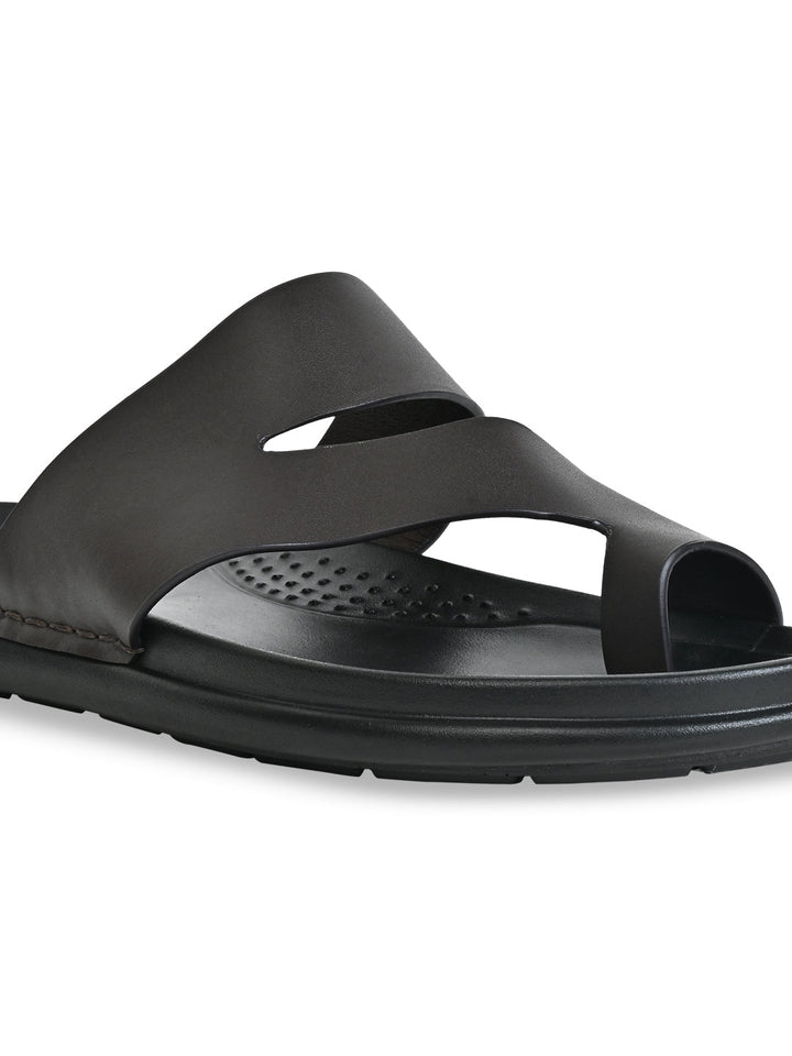 Regal Brown Men Casual Leather Sandals