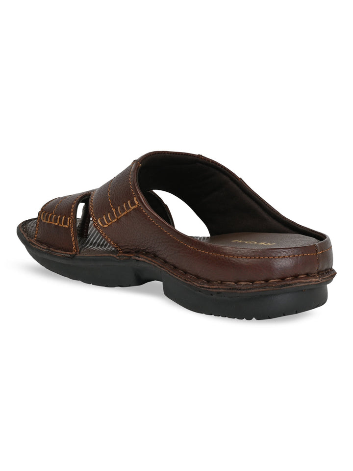 Regal Brown Men Leather Sandals