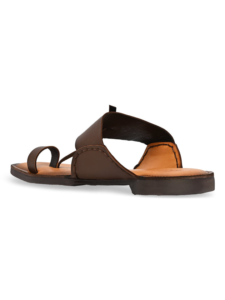 Regal Brown Men Ethnic Kolhapuri Sandals