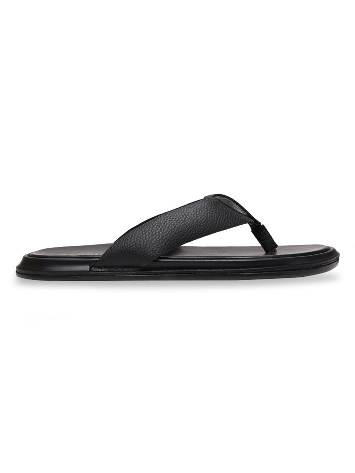 Regal Black Men Casual Thongs