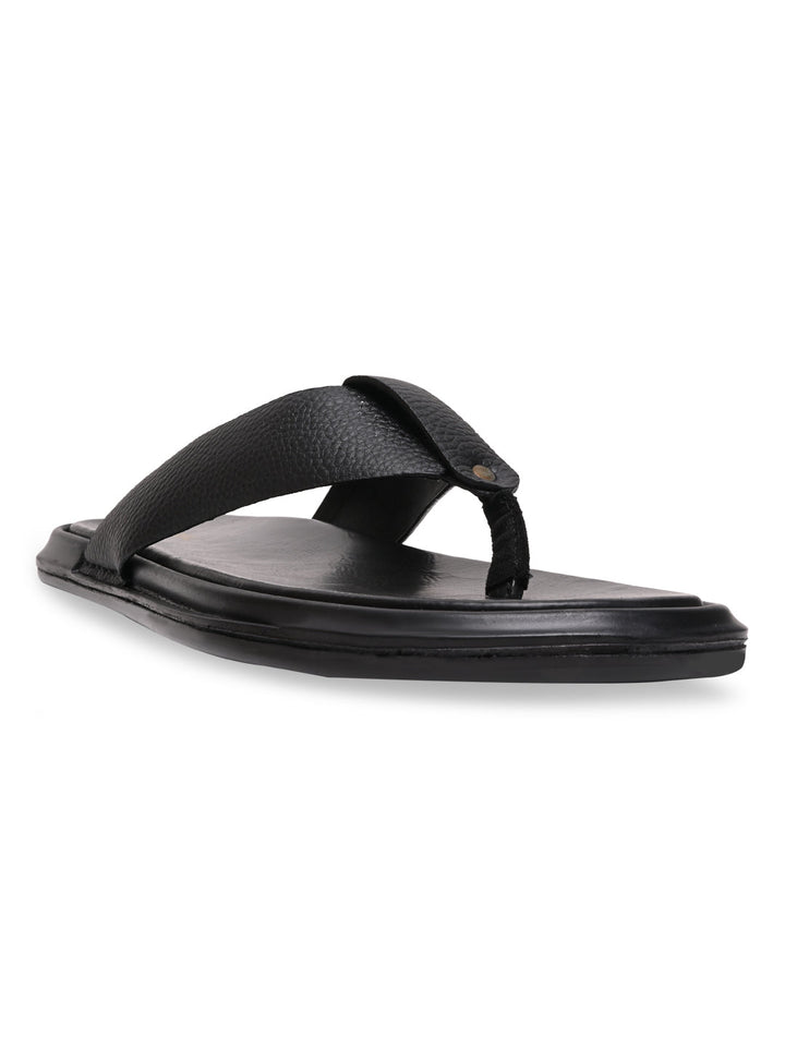 Regal Black Men Casual Thongs