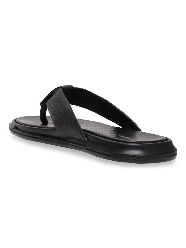 Regal Black Men Casual Thongs
