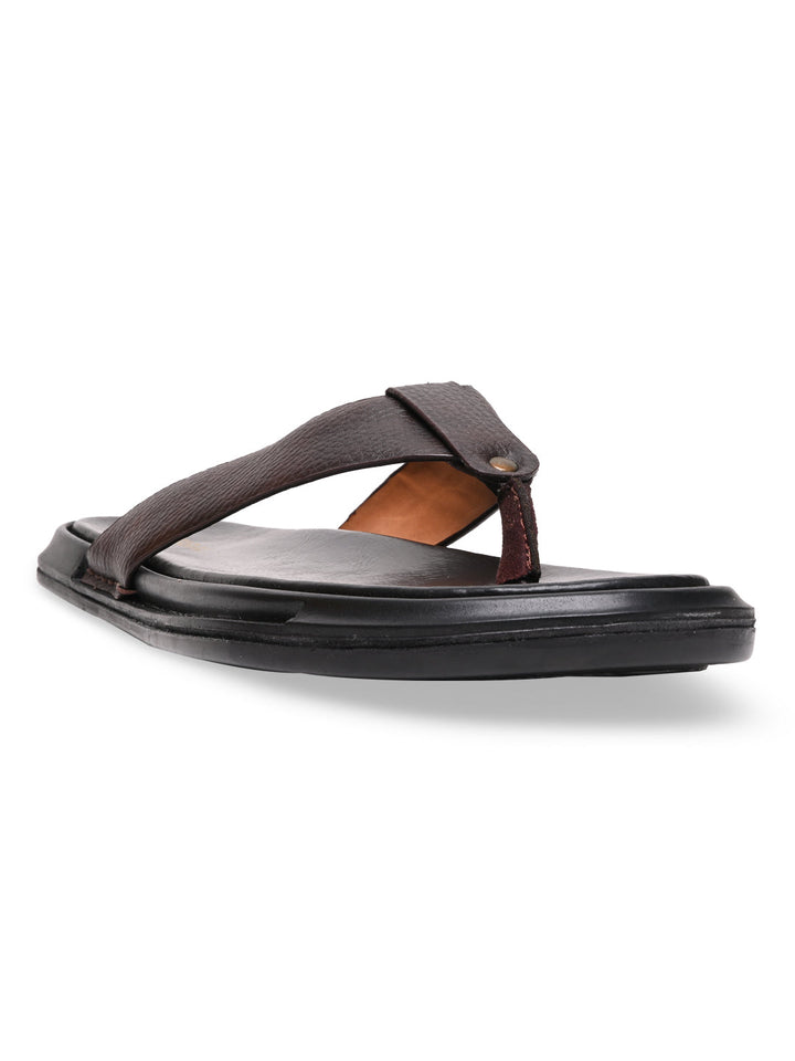 Regal Brown Men Casual Thongs