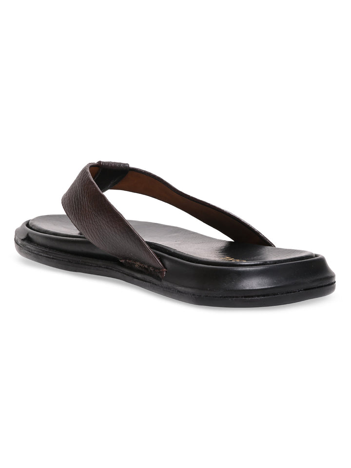 Regal Brown Men Casual Thongs