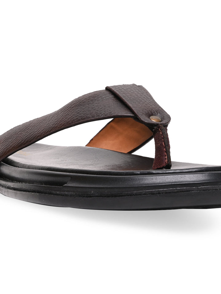 Regal Brown Men Casual Thongs