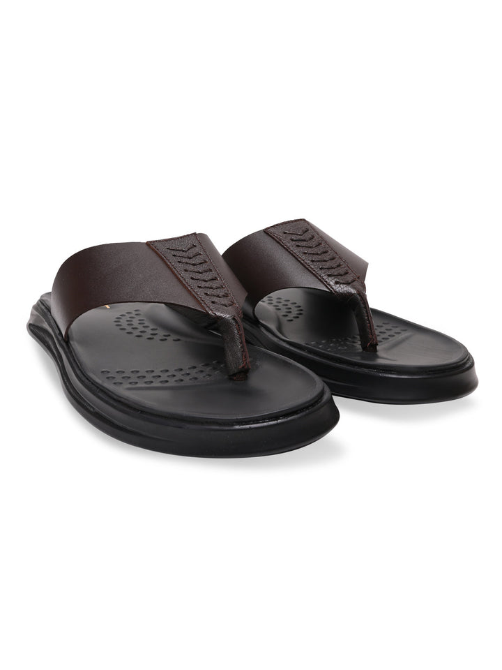 Regal Brown Men Casual Leather Sandals