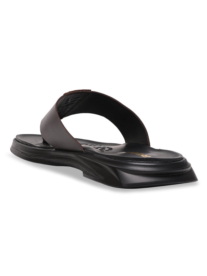 Regal Brown Men Casual Leather Sandals