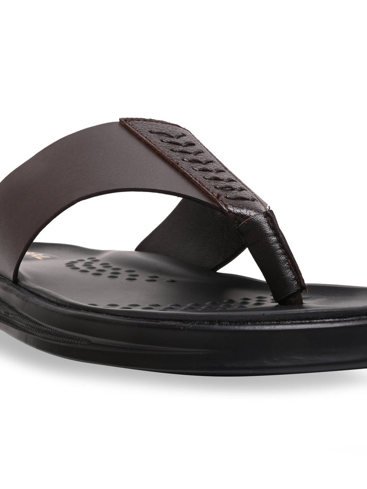 Regal Brown Men Casual Leather Sandals