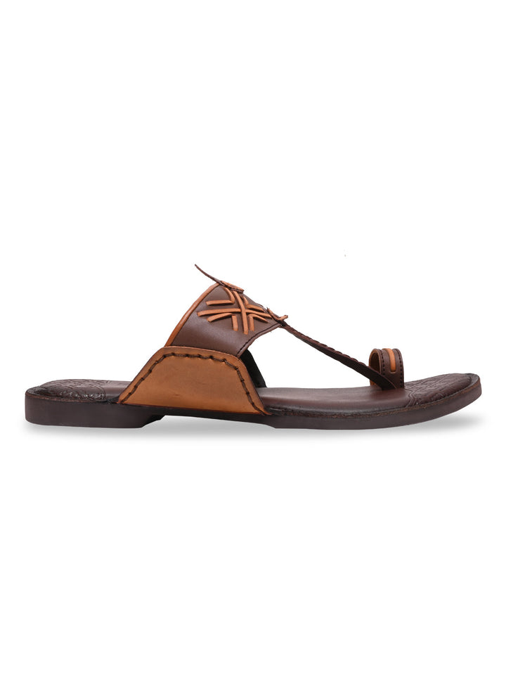Regal Brown Men Casual Kolhapuris