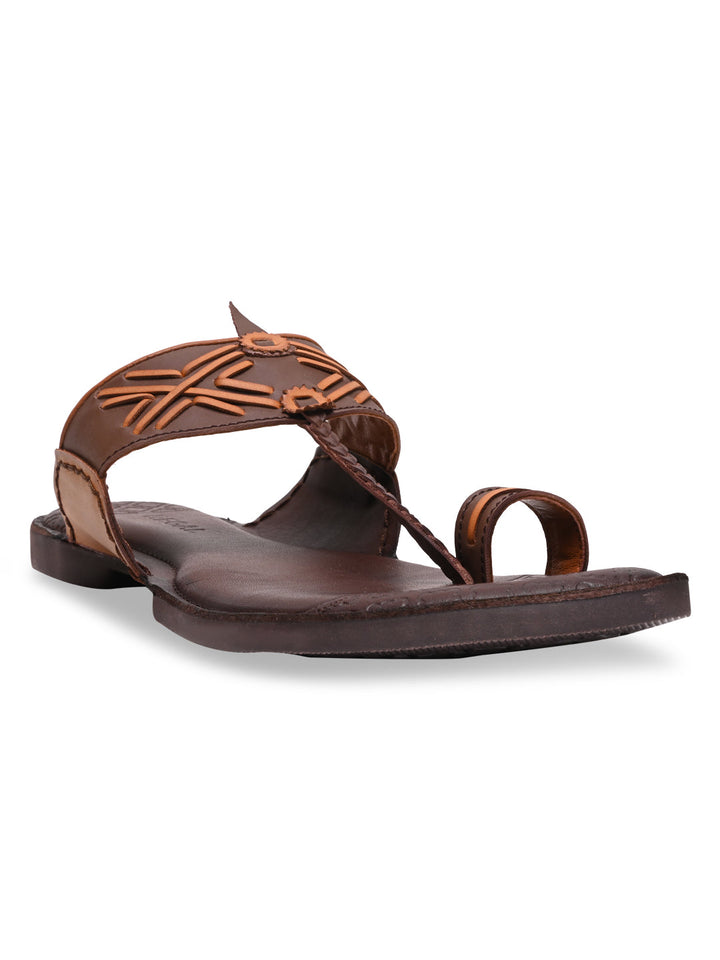Regal Brown Men Casual Kolhapuris
