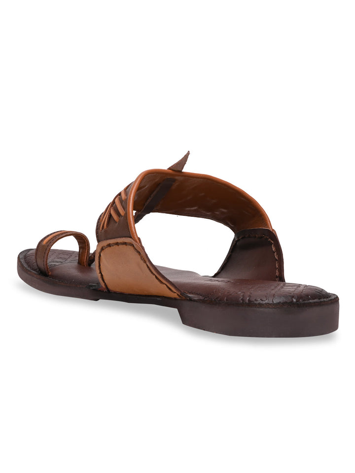 Regal Brown Men Casual Kolhapuris