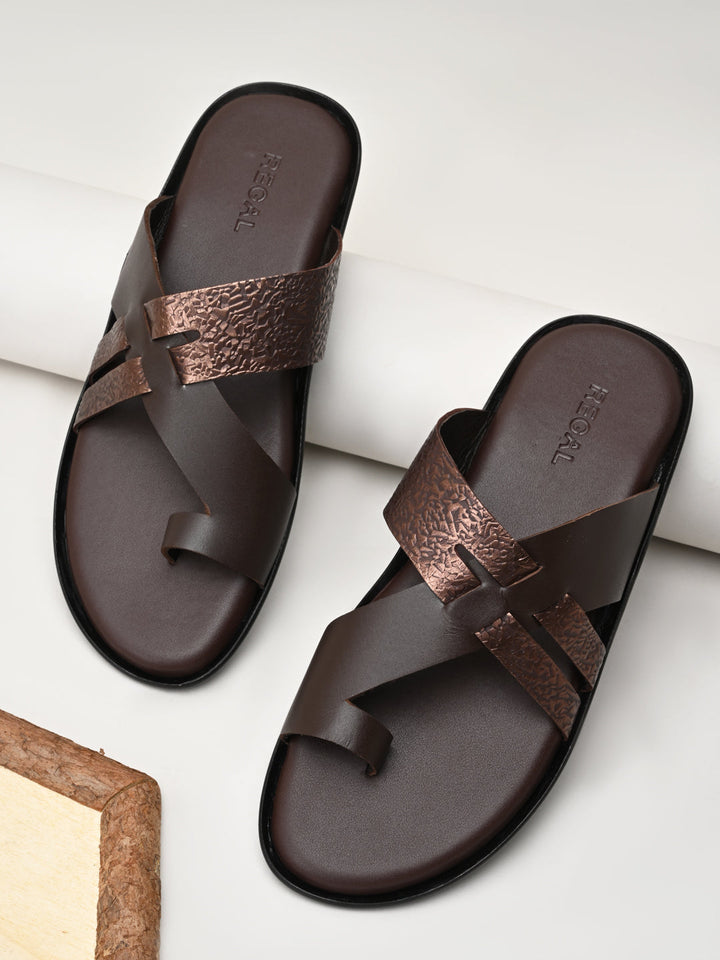 Regal Brown Mens Casual Leather Sandals