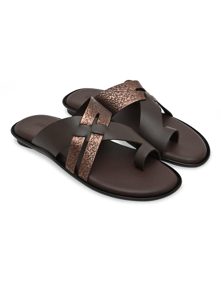 Regal Brown Mens Casual Leather Sandals
