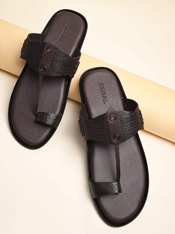 Regal Cherry Men Casual Leather Kolhapuris