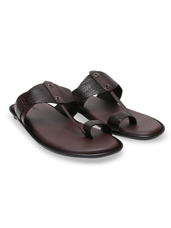 Regal Cherry Men Casual Leather Kolhapuris
