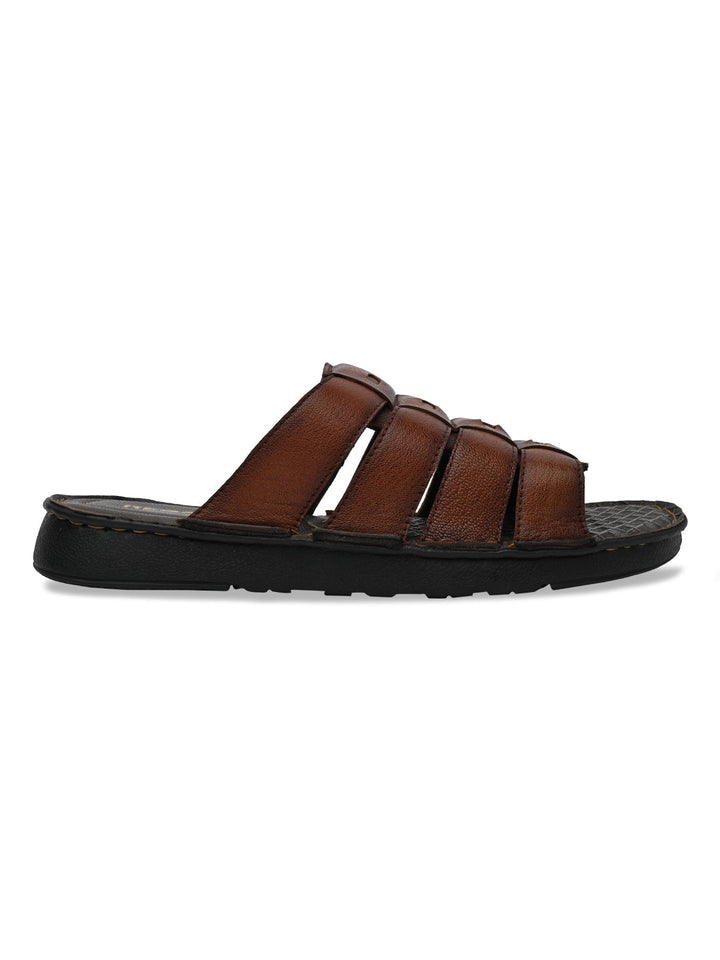 Regal Tan Mens Casual Leather Sandals