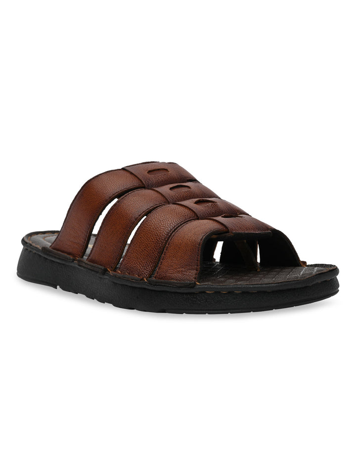 Regal Tan Mens Casual Leather Sandals