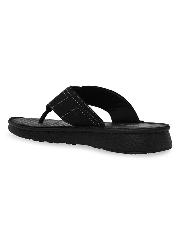 Regal Black Mens Casual Leather Sandals