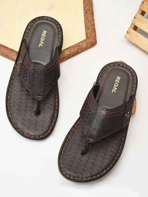 Regal Brown Mens Casual Leather Sandals