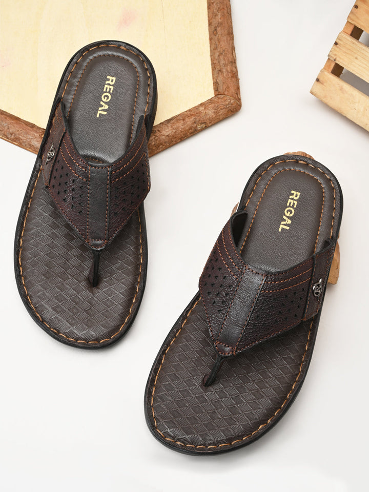 Regal Brown Mens Casual Leather Sandals