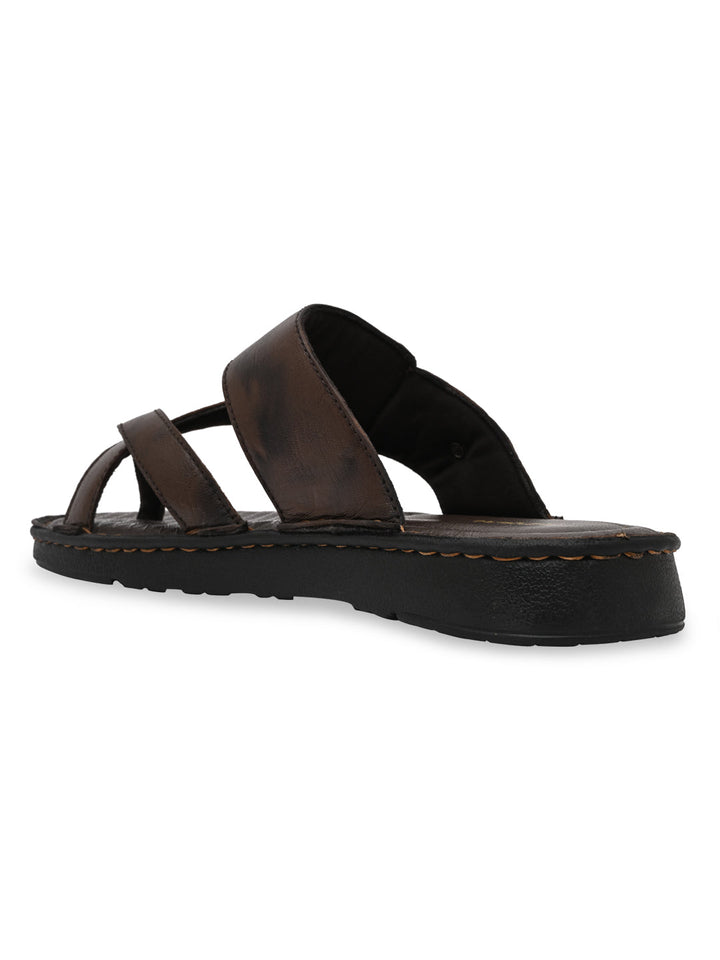 Regal Brown Mens Casual Leather Sandals