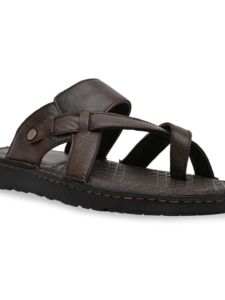Regal Brown Mens Casual Leather Sandals