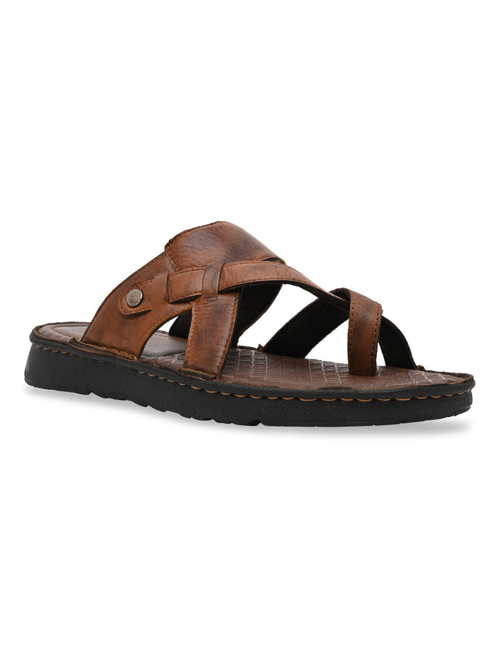 Regal Tan Mens Casual Leather Sandals