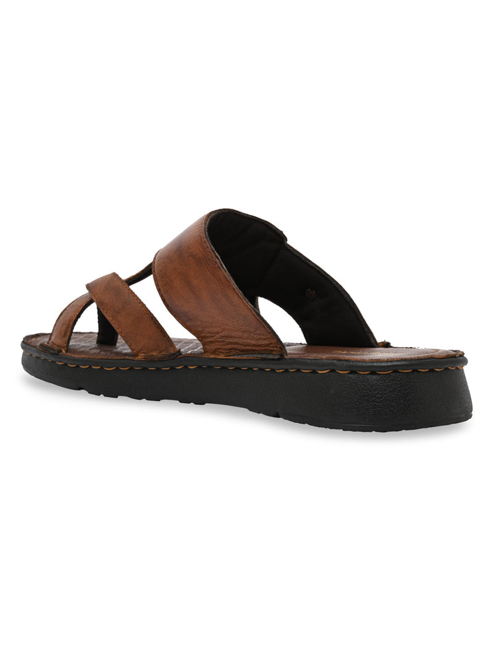 Regal Tan Mens Casual Leather Sandals