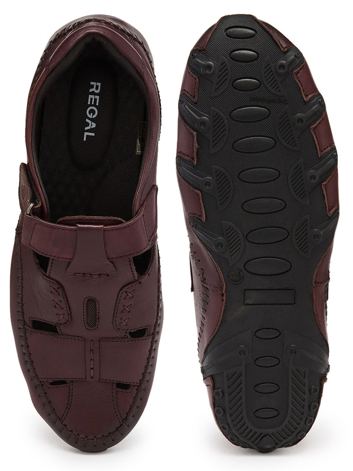 Regal Bordo Mens Casual Fisherman Sandals