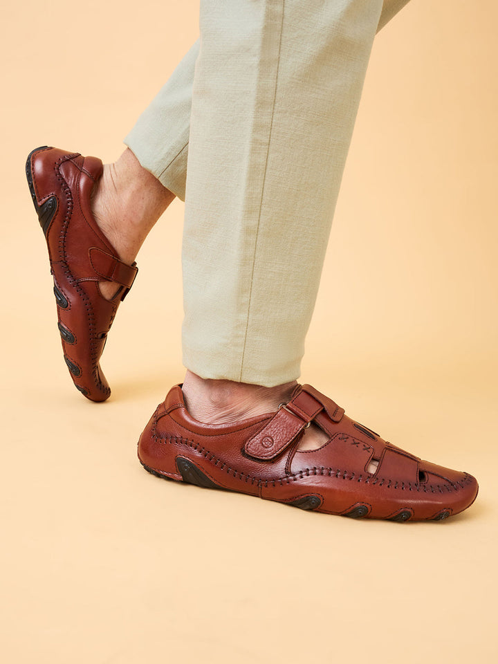 Regal Tan Mens Casual Fisherman Sandals