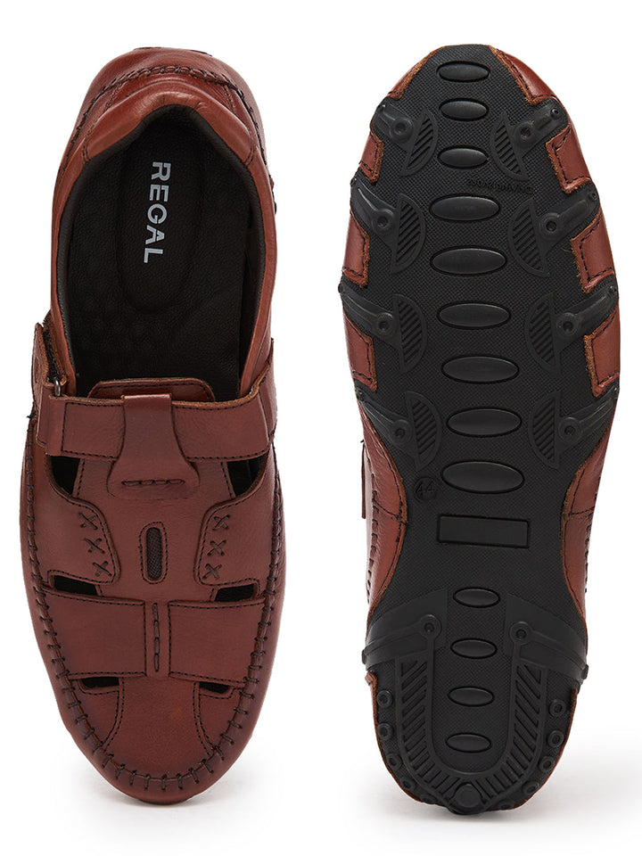 Regal Tan Mens Casual Fisherman Sandals