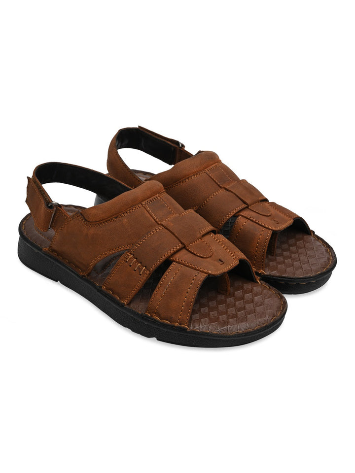 Regal Brown Mens Leather Casual Sandals