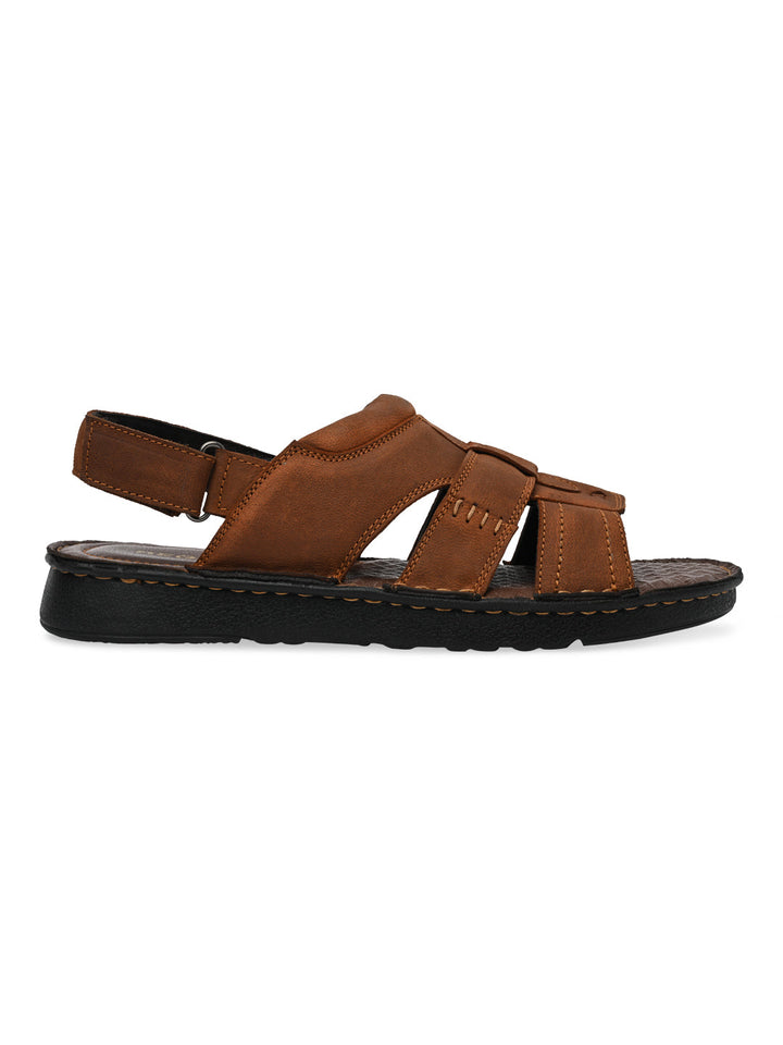 Regal Brown Mens Leather Casual Sandals