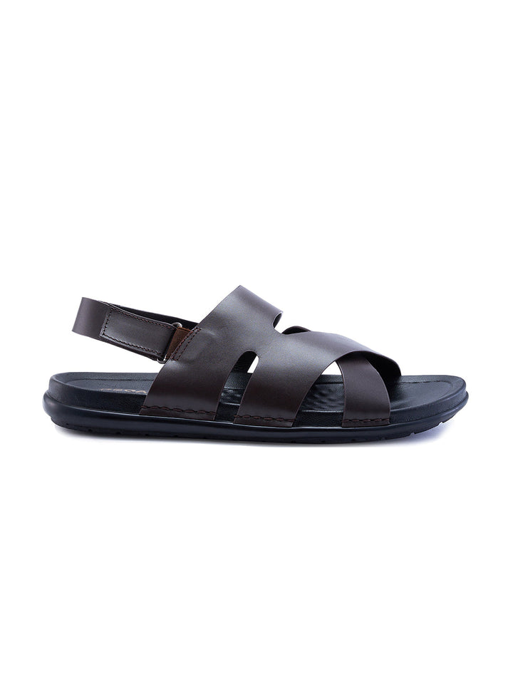 Regal Brown Men Casual Leather Sandals