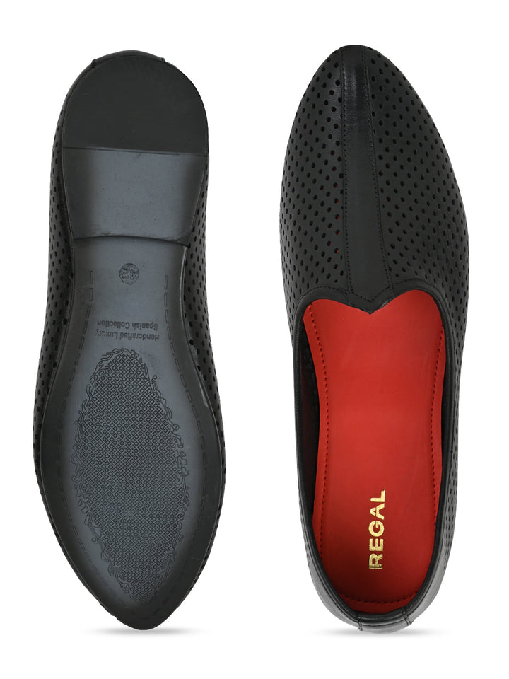 Regal Black Men Leather Morris