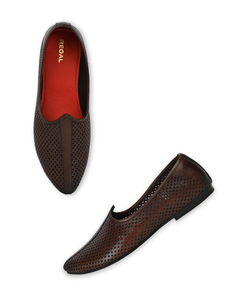 Regal Brown Men Leather Morris