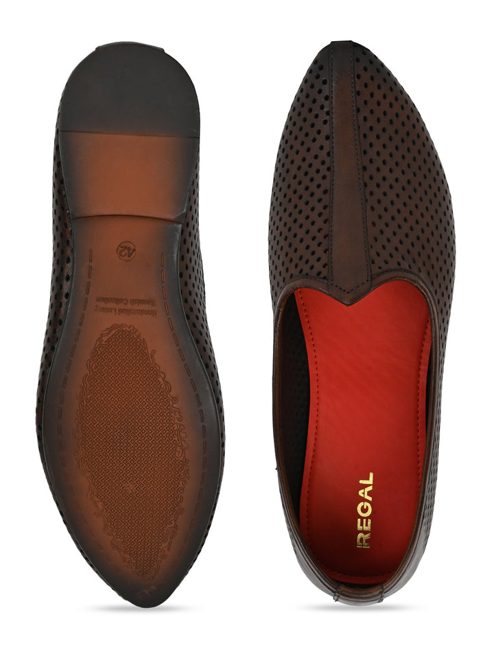 Regal Brown Men Leather Morris