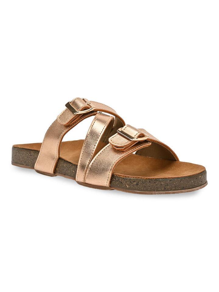 Rocia By Regal Beige Women Casual Slide Flats