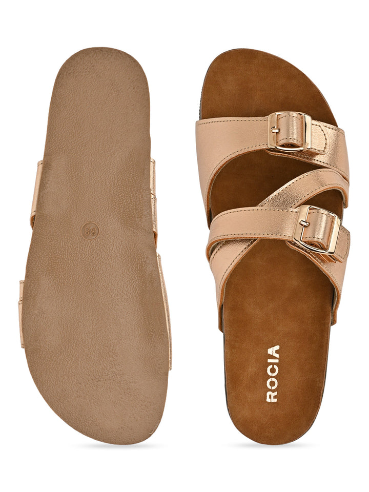 Rocia By Regal Beige Women Casual Slide Flats