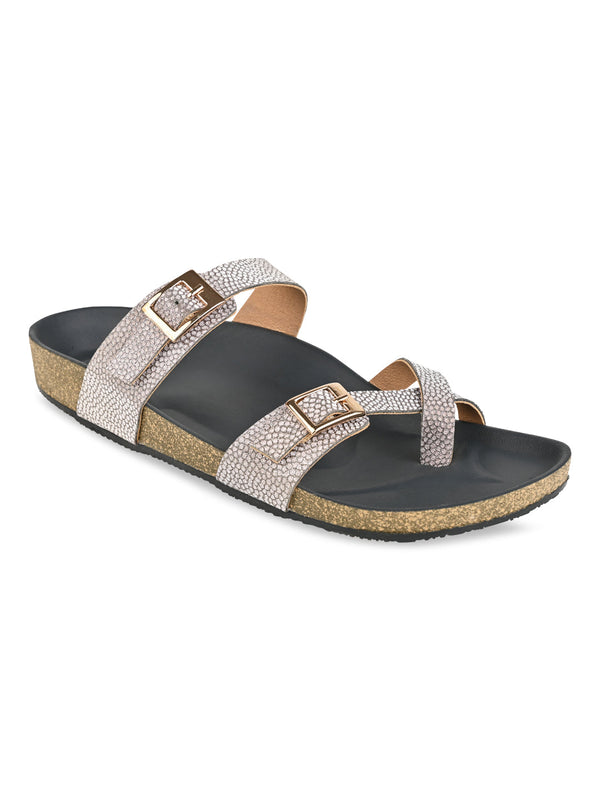 Rocia By Regal Antique Gold Women Casual Flats
