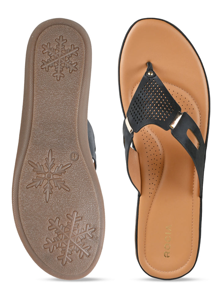 Rocia By Regal Black Women Casual Comfort Flats