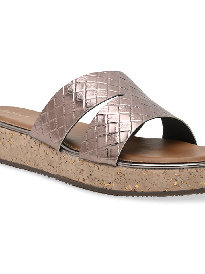 Rocia By Regal Gun Metal Women Casual Sandal