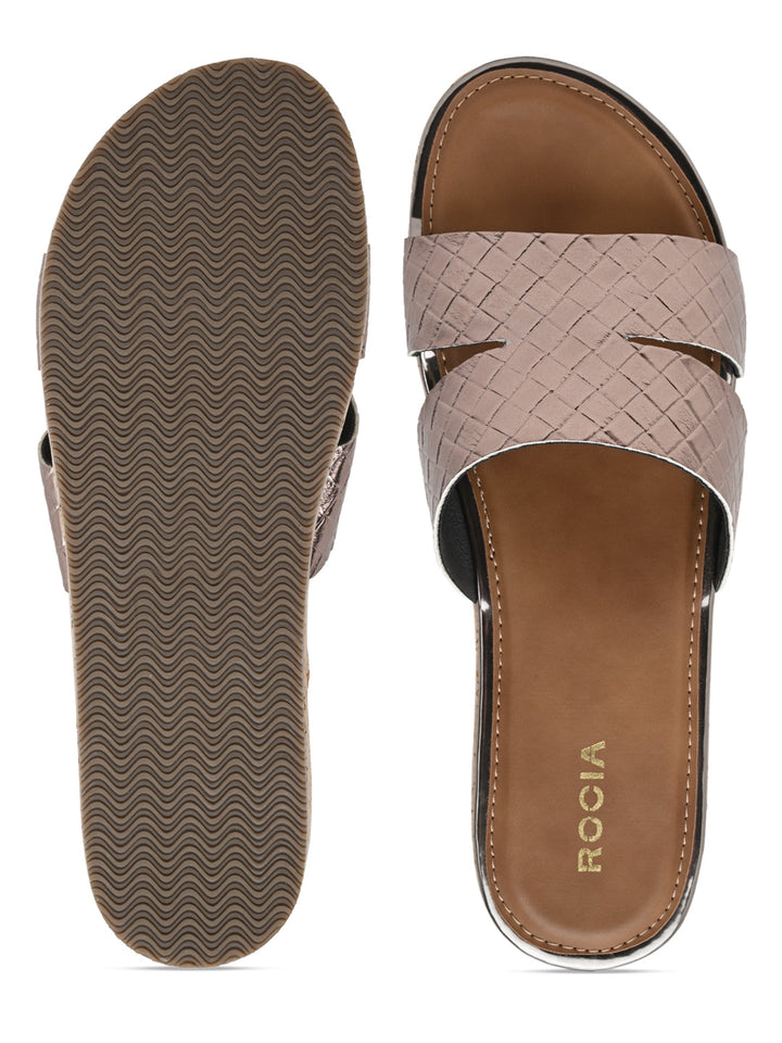 Rocia By Regal Gun Metal Women Casual Sandal