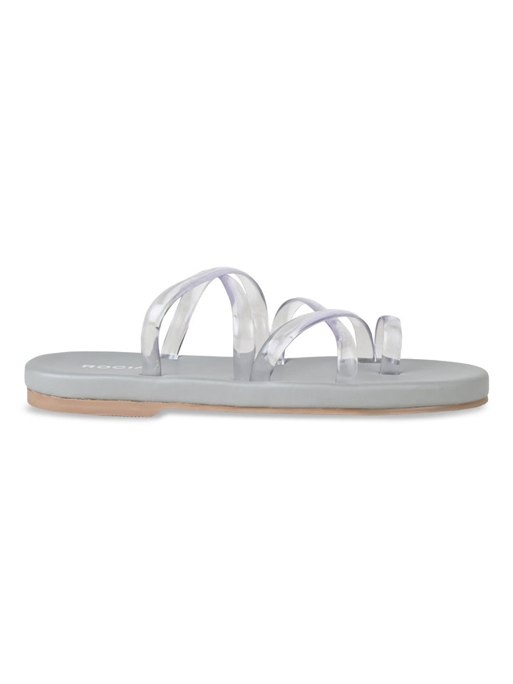 Rocia By Regal White Women Strappy Flats