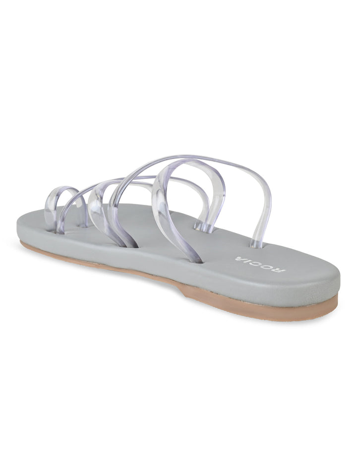 Rocia By Regal White Women Strappy Flats
