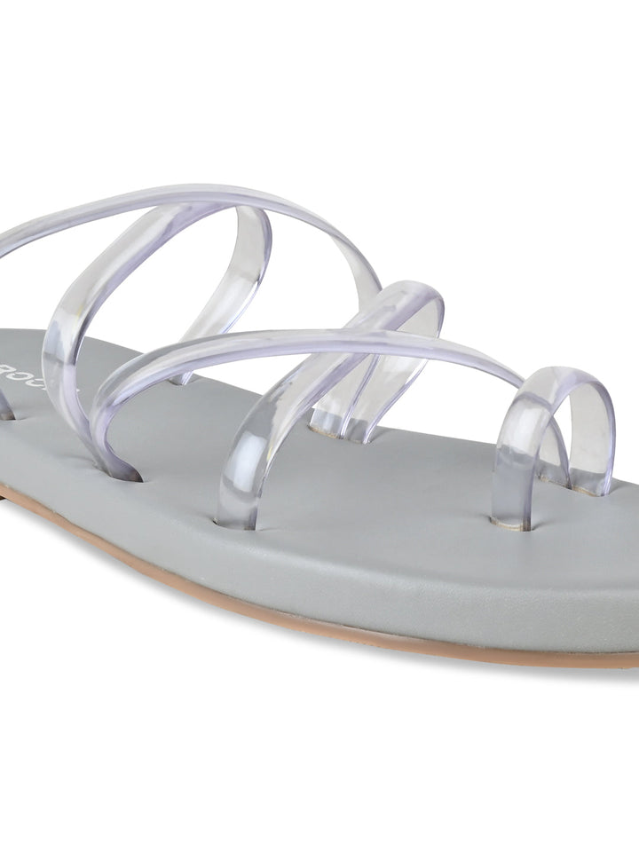 Rocia By Regal White Women Strappy Flats