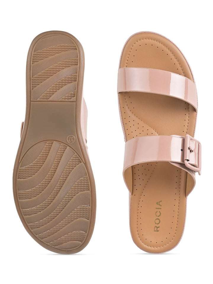 Rocia By Regal Pink Women Patent Casual Flats