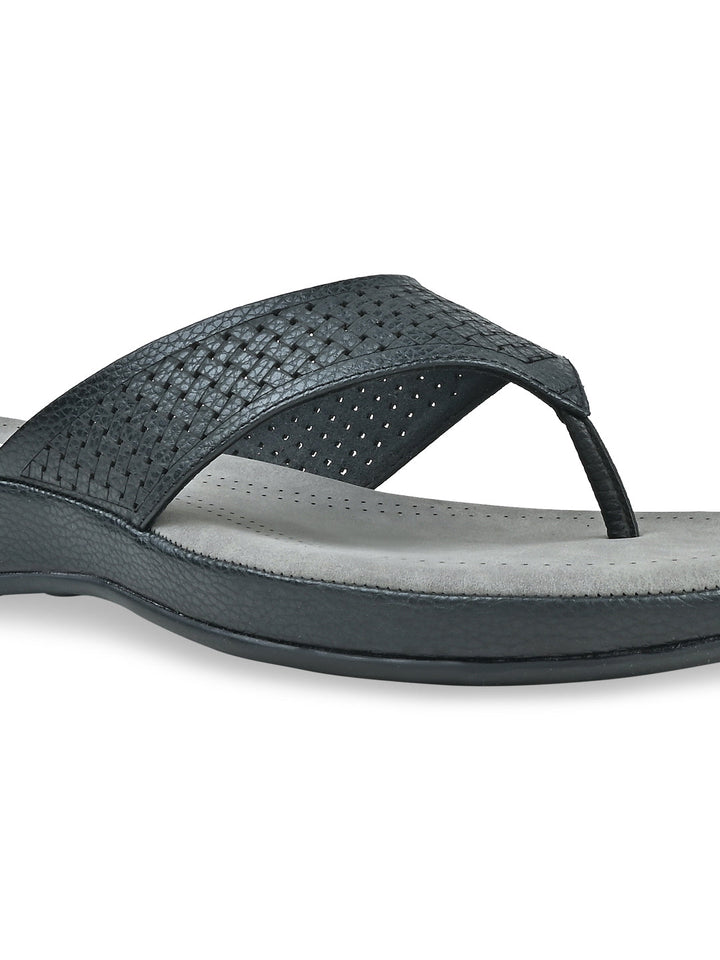 Rocia By Regal Black Women Laser Cut Flats